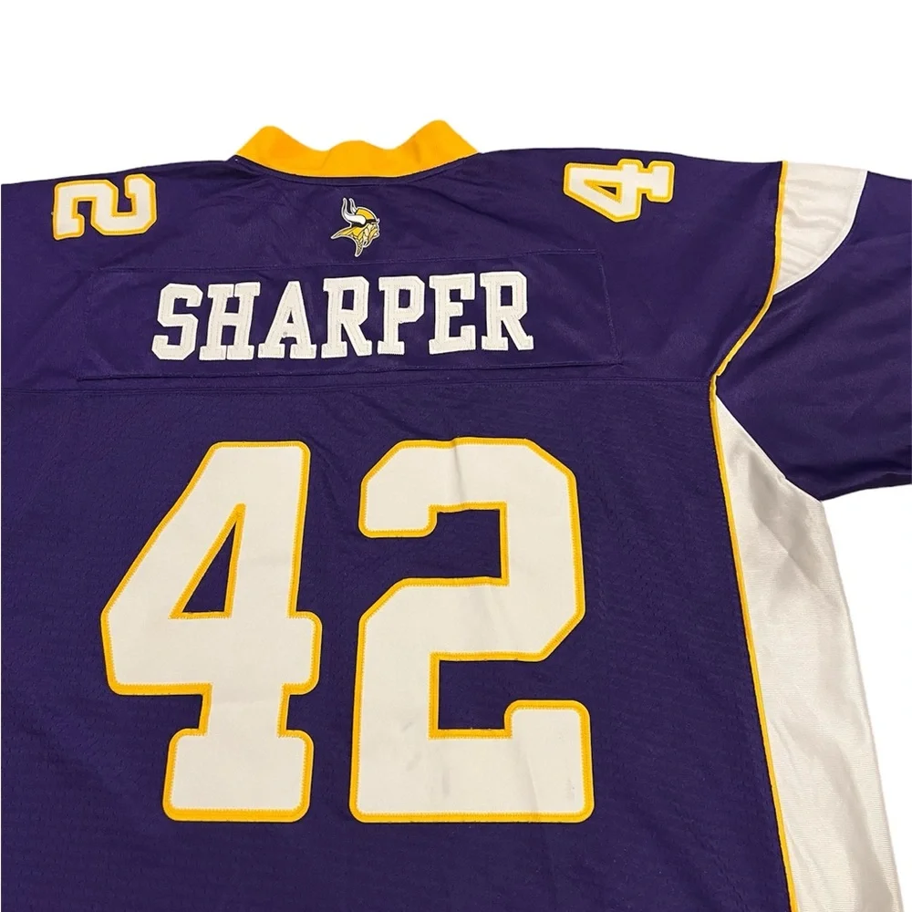 Minnesota Vikings Darren Sharper #42 Jersey Size 2XL by Reebok x NFL - Picture 5 of 5
